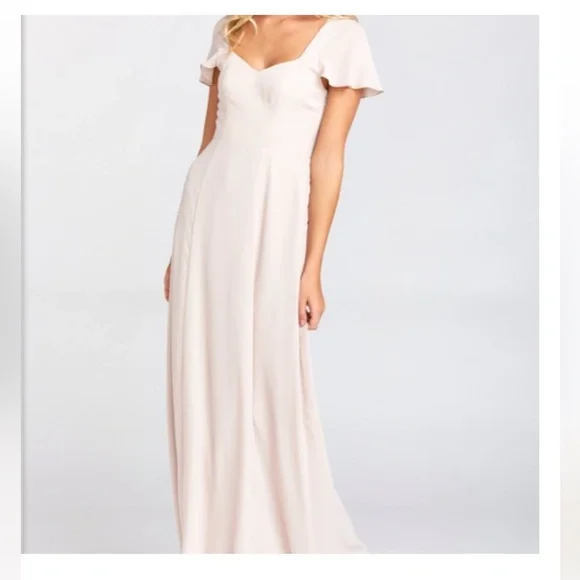show me the ring crisp bridesmaid dress Wrap Tie Satin Bridesmaid Dress main image 0